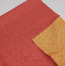 Furoshiki réversible rouge et orange 2023 (70 cm)